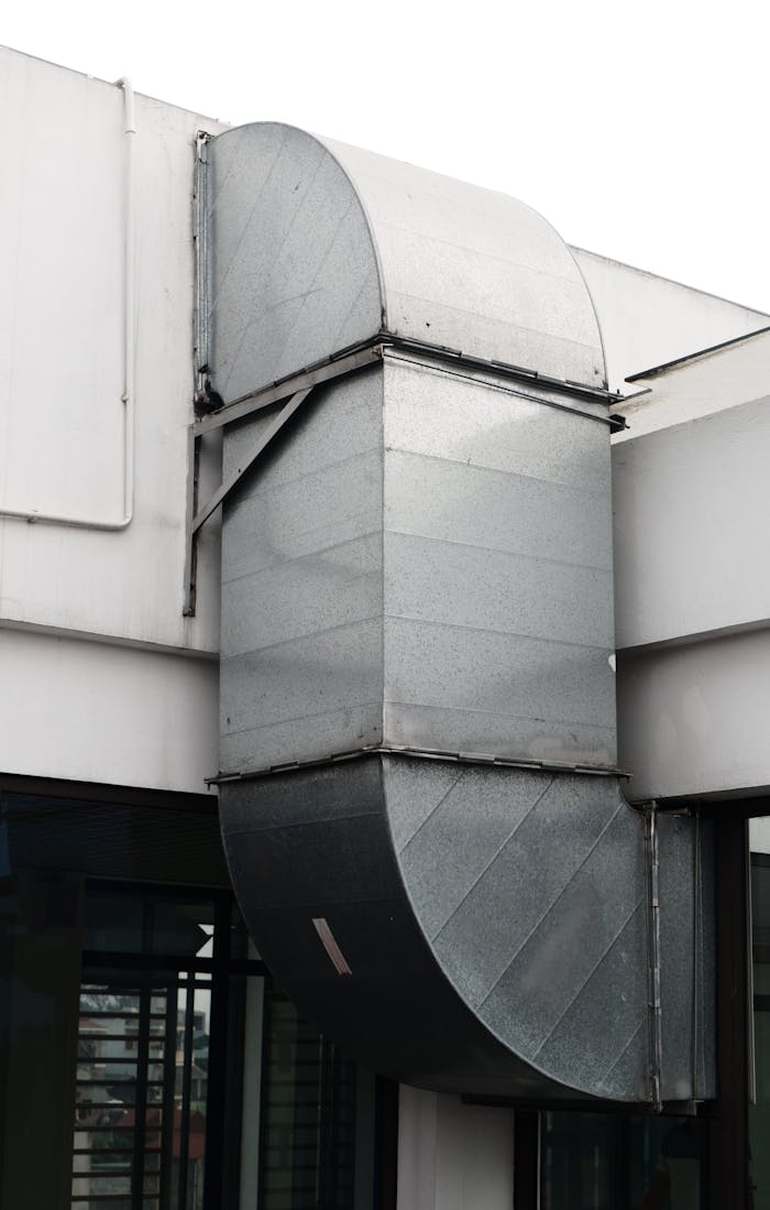 Contemporary ventilation duct exterior